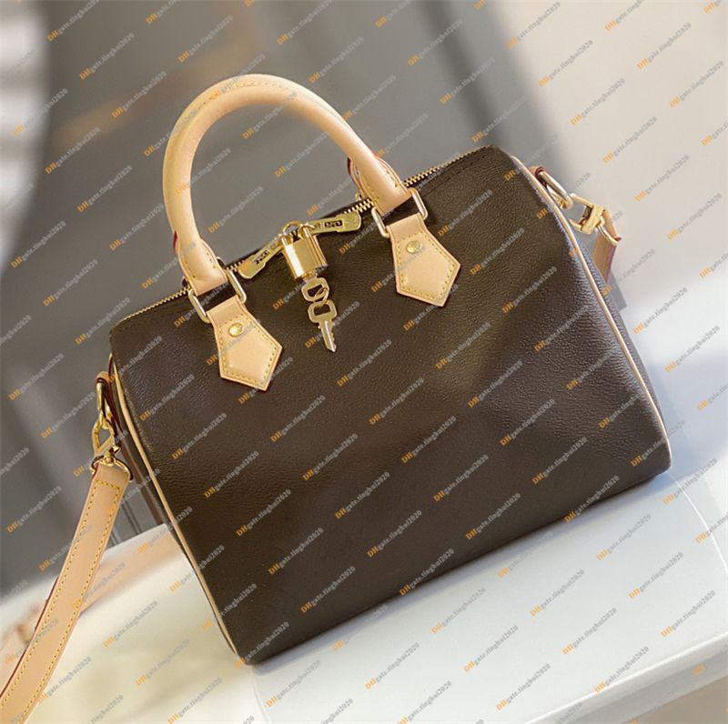 Ladies Fashion Designe Luxury 25 30 35 SP Boston Bag Totes Handbag Crossbody Shoulder Bag TOP Mirror Quality M46977 N40575 N40608 M46980 N40590 M46982 M41112 M41109