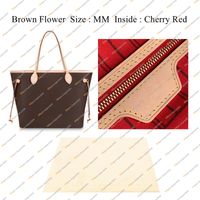 MM Brown Flower/Cherry Red