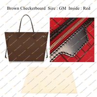 GM Brown Grid/Red & New Leathe
