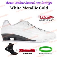 81 White Metallic Gold