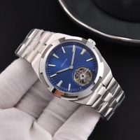 Blue Dial+Silver Case +Steel strap