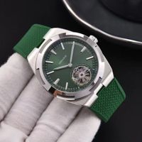 Green Dial+Silver Case +Rubber strap