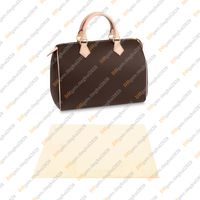 30CM Handle / Brown Flower / Dust Bag