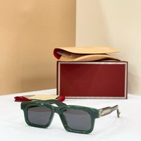 Dark green frame grey lens