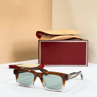 Red clear frame green lens