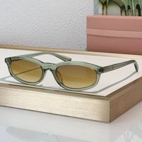Clear green frame Gradient tea lens