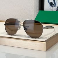 Silver frame brown lens