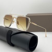 Clear gold frame gradient tea lens