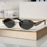 Silver frame gray lens