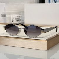 Silver frame Gradient gray lens