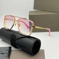 Gold pink frame gradient pink lens