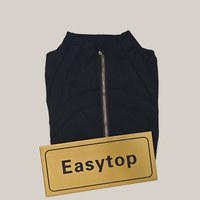 Black gold zip jacket
