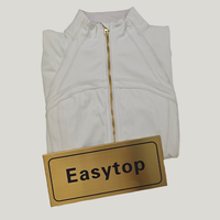 Ivory gold zip jacket