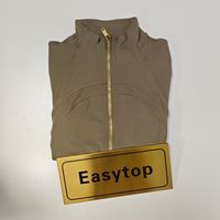 Khaki gold zip jacket