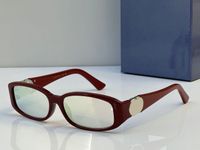 Wine red frame pink mirror lens