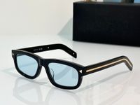 Black gold frame blue lens
