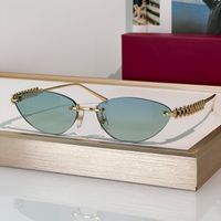 Gold-Gradient green lens