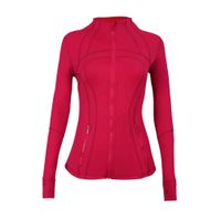 Long red jacket