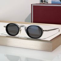 Black silver frame grey lens