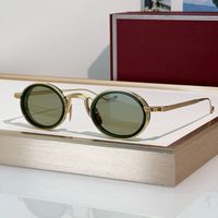 Green gold frame green lens