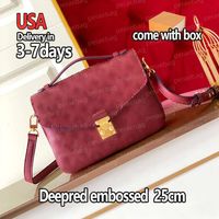 Deepred-embossed-25cm