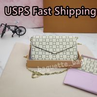 White Damier Pink Lining