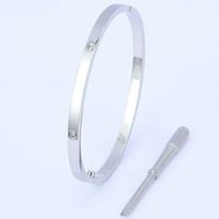 17# Silver narrow with diamonds
