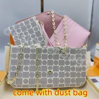 White damier_pink lining