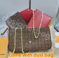 Brown damier_red lining