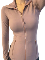 Rose gold zip
