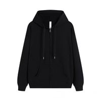 Black full zipper