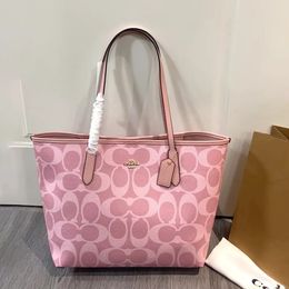 pink c0achbagas tote bag 10A TOP Quality designer Platinum tote bag beach shoulder luxury bag Mirror Quality Designer Handmade Tote Handbags Black Purse Women Bag