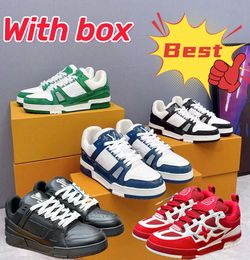With box Designer low trainers Skates Sneakers Vintage Casual Sneaker Low Top Sport Shoes Luxury Platform Casual Shoes for men women Cowhide Upper shoes EUR36-45