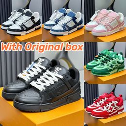 With box Designer Skates Sneakers low trainers Vintage Casual Sneaker Low Top Sport Shoes Luxury Platform Casual Shoes for men women Cowhide Upper shoes EUR36-45