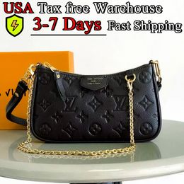 Designer Bags Fashion Women's Shoulder Bags Chain Genuine Leather Embossed bag louisvouitton bag crossbody Old Flower Handbags Letters Stripe Designer Purse