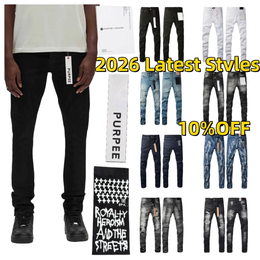 2026 Correct version 1:1 high quality Mens purple jean purple brands jeans men kusbi jeans jean Man jean Designer Jean Men Pants High Quality Straight Retro Streetwear