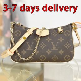 Luxury Bag Designer Bag Signature Purse Old Flower Shoulder Bag Chain Bag Multi-Function Pouch Leather Trim Adjustable Strap Handle Easy Purse for Women