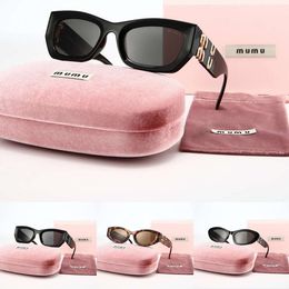 With Box Designer Cat Eye Sunglasses Oval Silhouette Retro Slim Narrow Rectangle Acetate Frame Mirror Reflective Lens UV400 Protection Fashion Glasses For Women