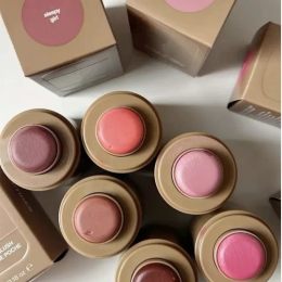 New 5.3g Pocket Blush 3-in-1 Cheek Lip Tinted Moistured Blush Stick Beauty Cosmetics 7 Colors Piggy Freckle Toasted Teddy Sleepy Girl Juice Box Spicy Marg High Quality