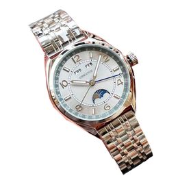 jason007 V1 Upgraded Triple Calendar Moonphase Automatic Mechanical Men Watches Bracelet Rose Gold Luxury Mens Wristwatches Stainless Steel