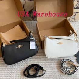 Designer bag coachbagas luxury bag Luxury Handbags teri High-Quality Handbag Teri Women's Crossbody Bag with Metal Letter Embellishments and Metal Chain Strap
