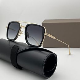 Summer Sunglasses For Women Style FLIGHT 006 Anti-Ultraviolet Retro Plate Square Full Frame Special Design Glasses Random Box
