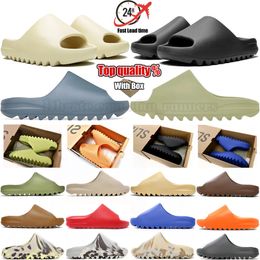 Local warehouse Designer Slides Slippers Women Men Slider Clogs Sandals Rubber Slide Onyx Slate marine Salt Pure Bone Sand Sandalias Runner Sliders Beach Shoes 36-48