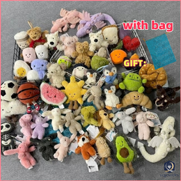 Marshmallow Keychain designer high quality Kawaii Plush Toys Cartoon Dolls Childrens Gifts Novelty Funny cotton candy Keychain for Hanging On Bags Christmas Gifts