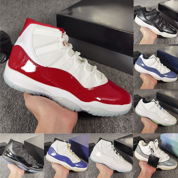 Free Shippig Designer High Quality shoes 11s Low Real Carbon basketball shoe Gamma Blue 2025 Bred Rare Cherry Cool Grey men sneakers womens sports outdoor trainers