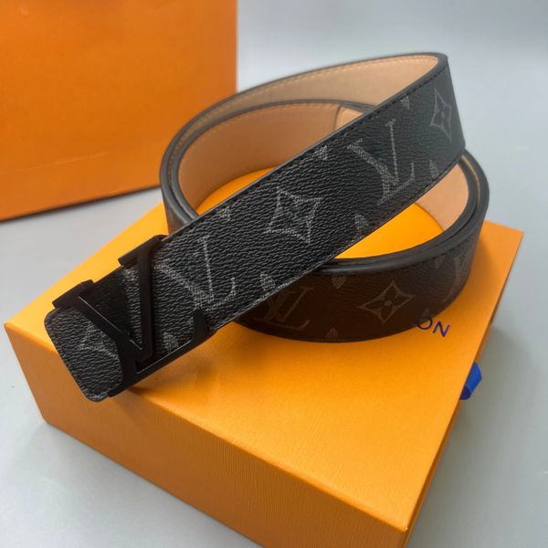 Belts designers mens belt Classic Mens smooth buckle Fashion casual buckle Womens Casual Waistband Gold Smooth Buckle Cowskin belts for men designer