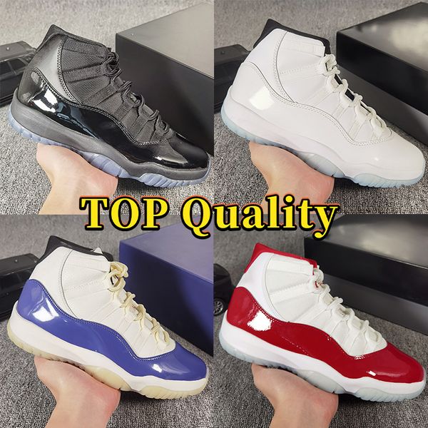 Free Shipping With box 11s basketball shoes Real Carbon for men women designer shoe high quality Gamma Blue Bred Black Diffused fashion sports men trainers 36-47.5