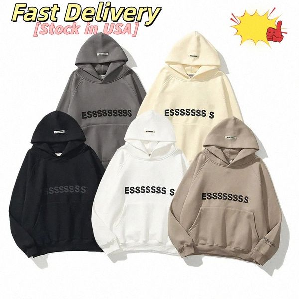 Es Letter Pure Cotton Designer hoodie men hoodies Tops Hip Hop Street Sport Casual sweater mens hoody tracksuit clothes Sweatshirts streetwear Stock i B4ft#