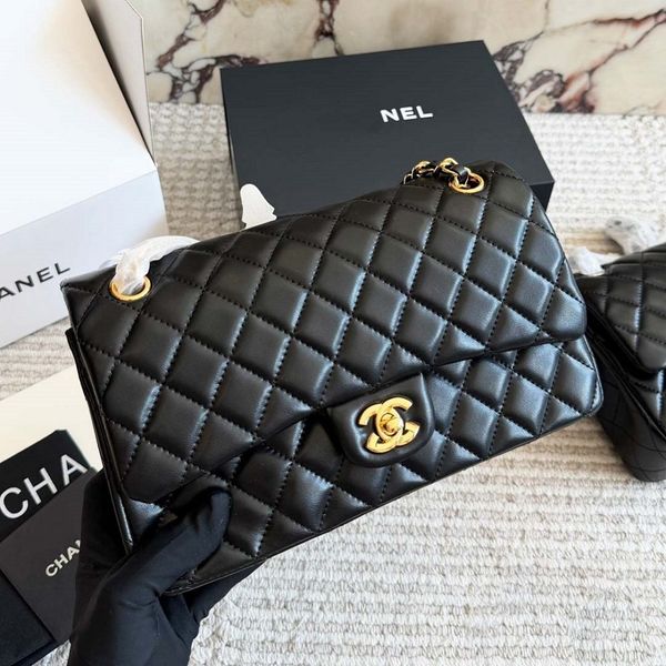 Designer Luxury bag Shoulder Bags Women's CF Classic Diamond-Quilted Shoulder Bag with Gold Buckle and Chain Strap Grained Leather Crossbody Bag 5S