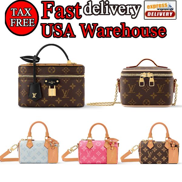 Counter Quality Vanity Triple A nano Classics wallet purse Cases Women Bag Designer Bag handbag Luxury Fashion Leather Handbag Women Makeup Bag